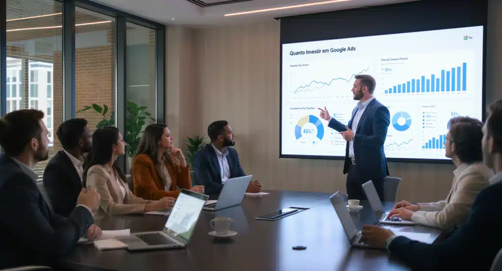 Apresentação corporativa sobre investimentos em Google Ads para equipe









Perguntar ao ChatGPT
