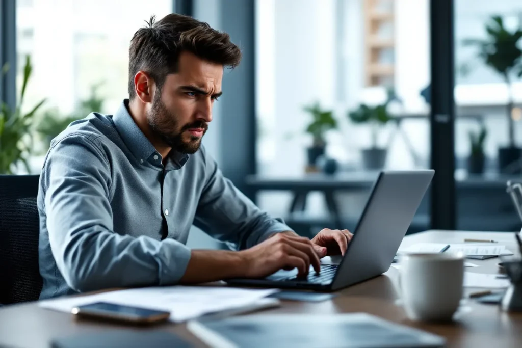 Gestor analisando métricas e resultados de anúncios de tráfego pago Instagram com foco em otimização