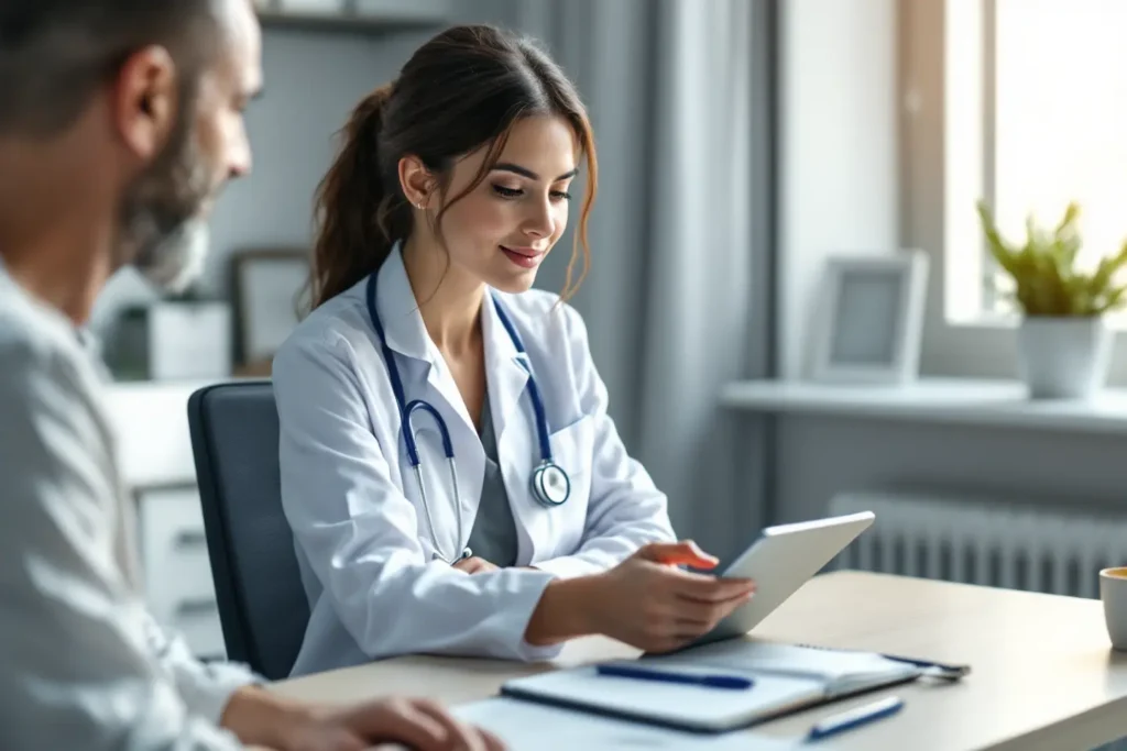 médica usando estratégias de tráfego pago para médicos para melhorar atendimento e captação